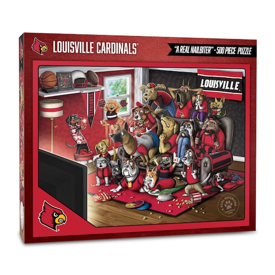 College Football Purebred Fans A Real Nailbiter 500 Piece Puzzle By Youthefan in Louisville Cardinals | 18" x 24" | Michaels®